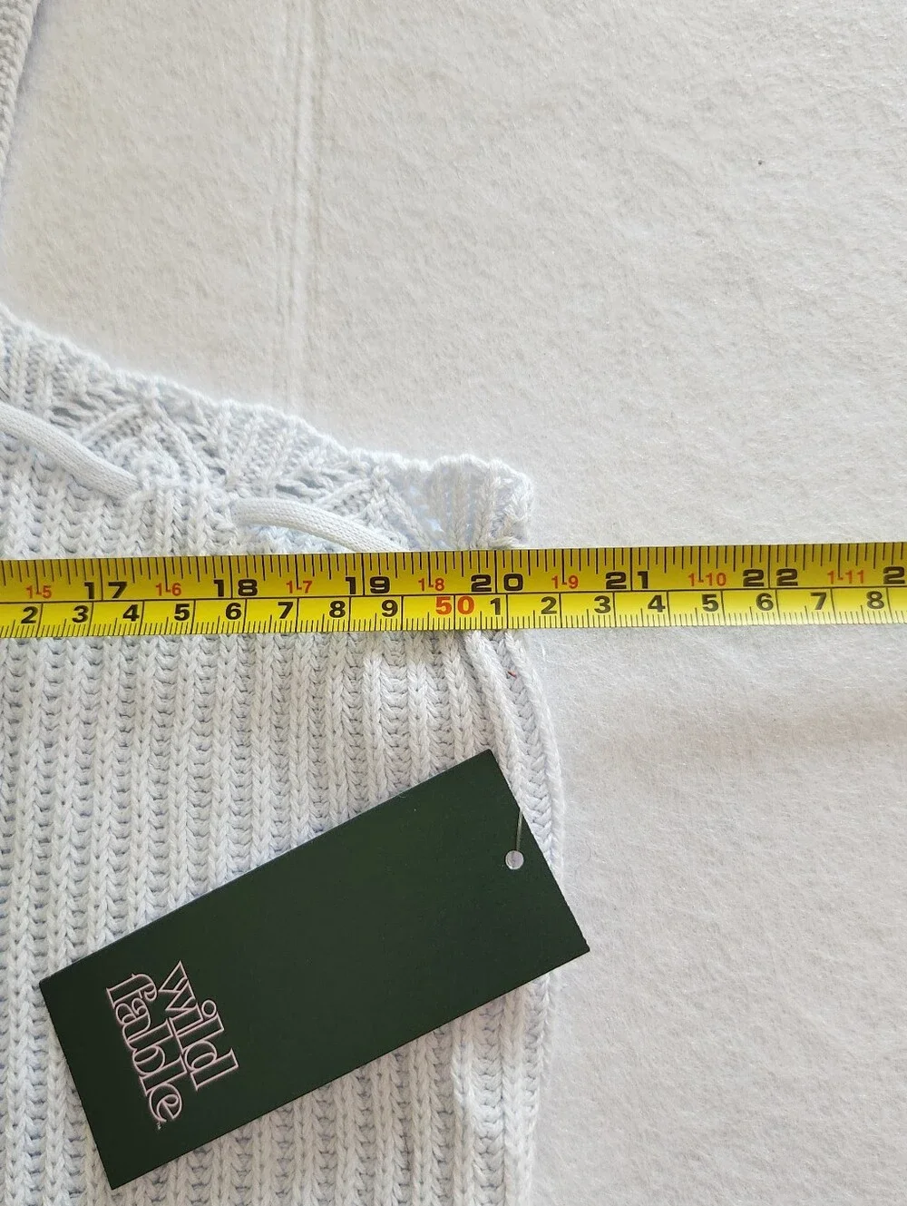 wild fable Light Blue Crochet-Trim Knit Cami Size 2xl - Picture 6 of 7